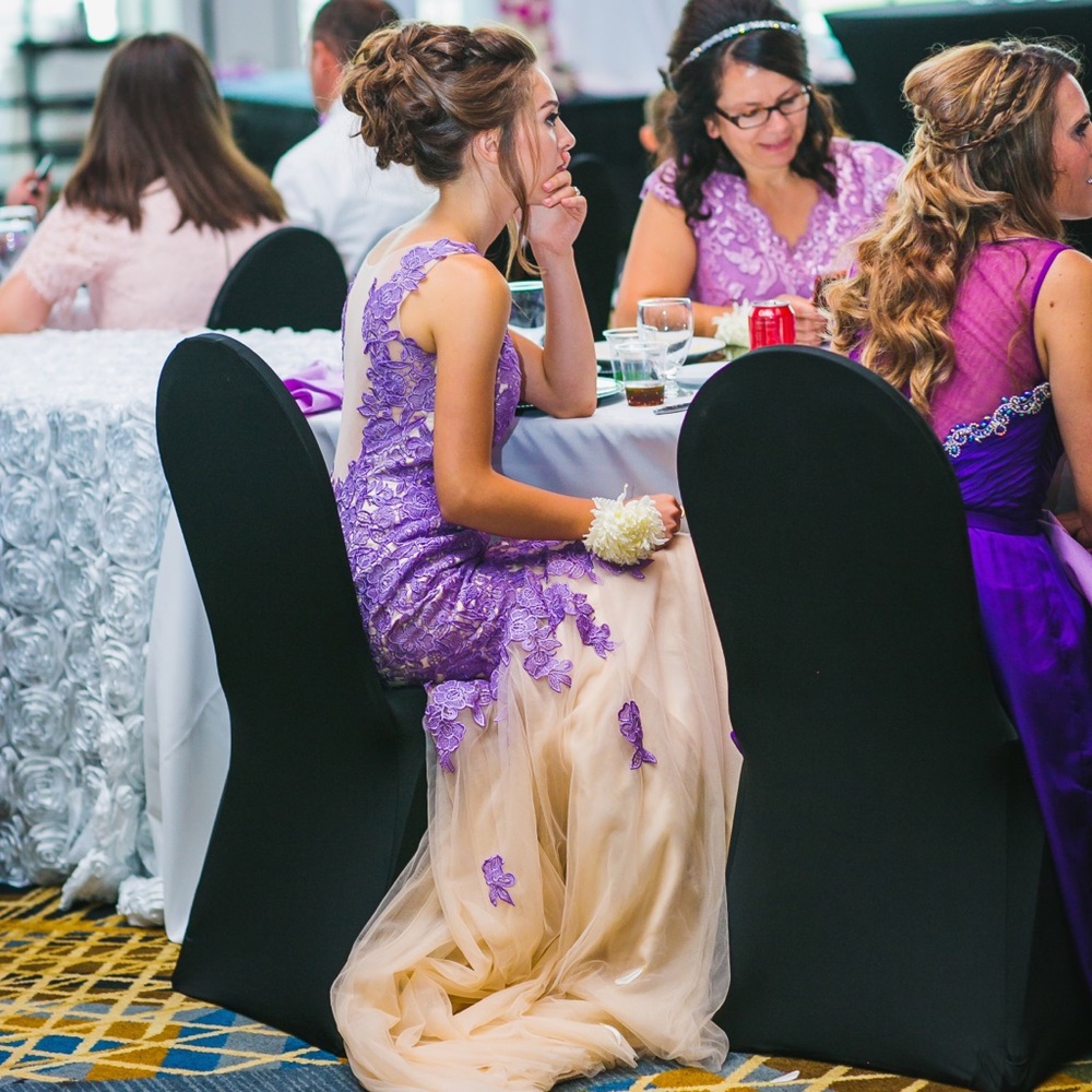 3D Floral Tulle Mermaid Dress